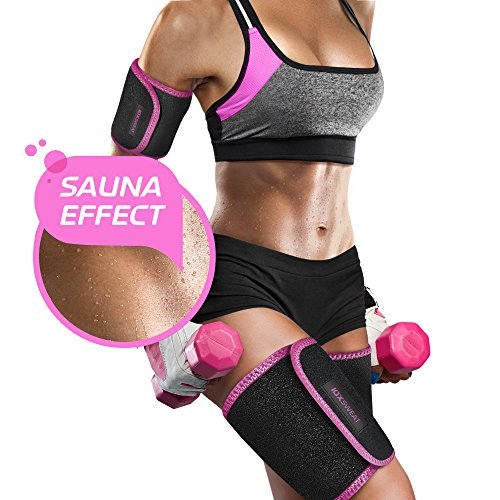 Arm  and Thigh Trimmer with Sauna Suit Effect Sweat Bands